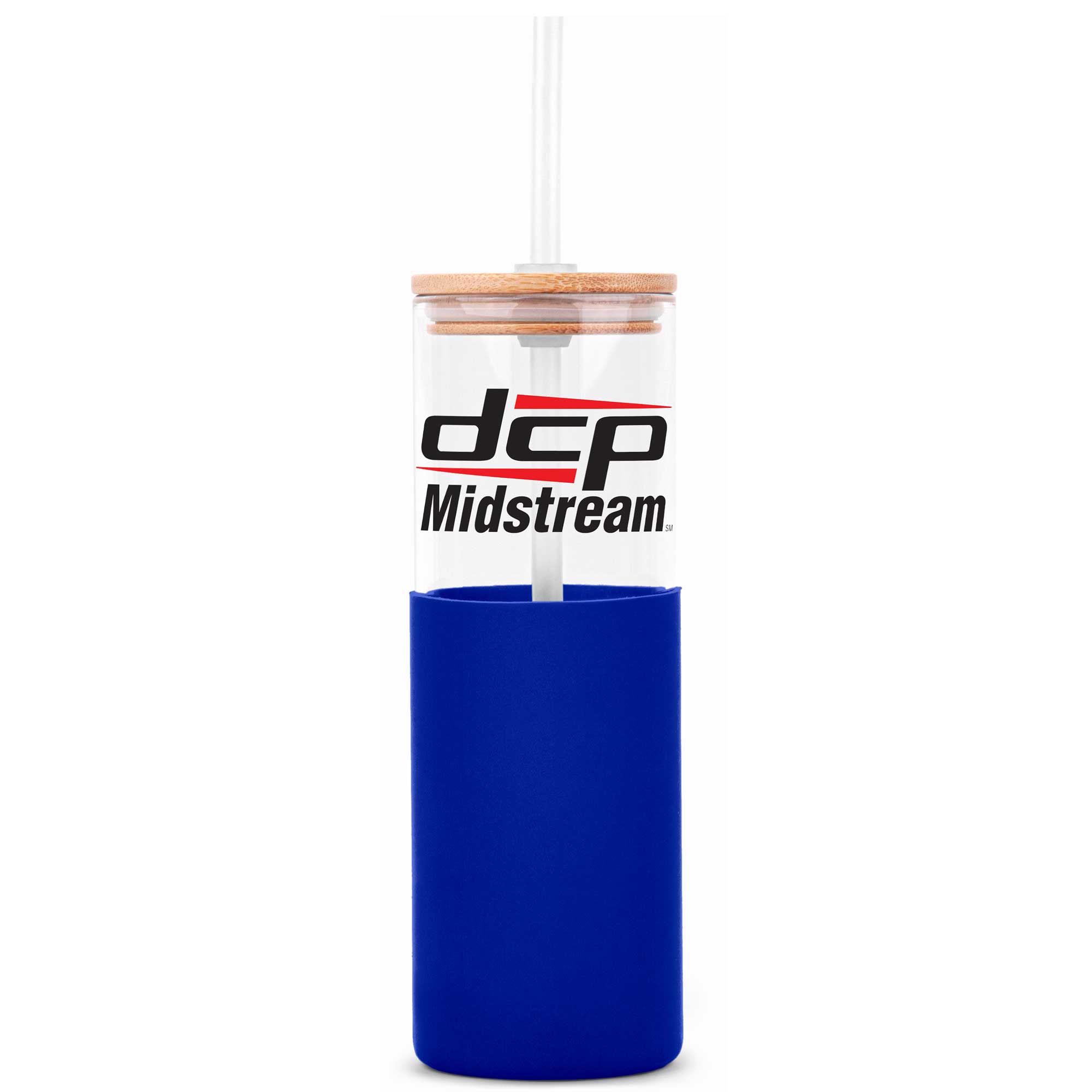18oz. Glass Tumbler with Bamboo Lid, Straw & Silicone Sleeve 21