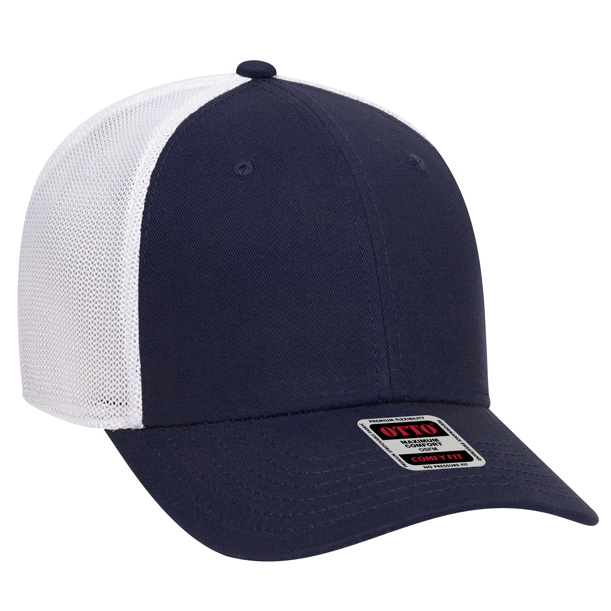 OTTO CAP® OTTO COMFY FIT® 6 Panel Low Profile Mesh Back Trucker Hat 12