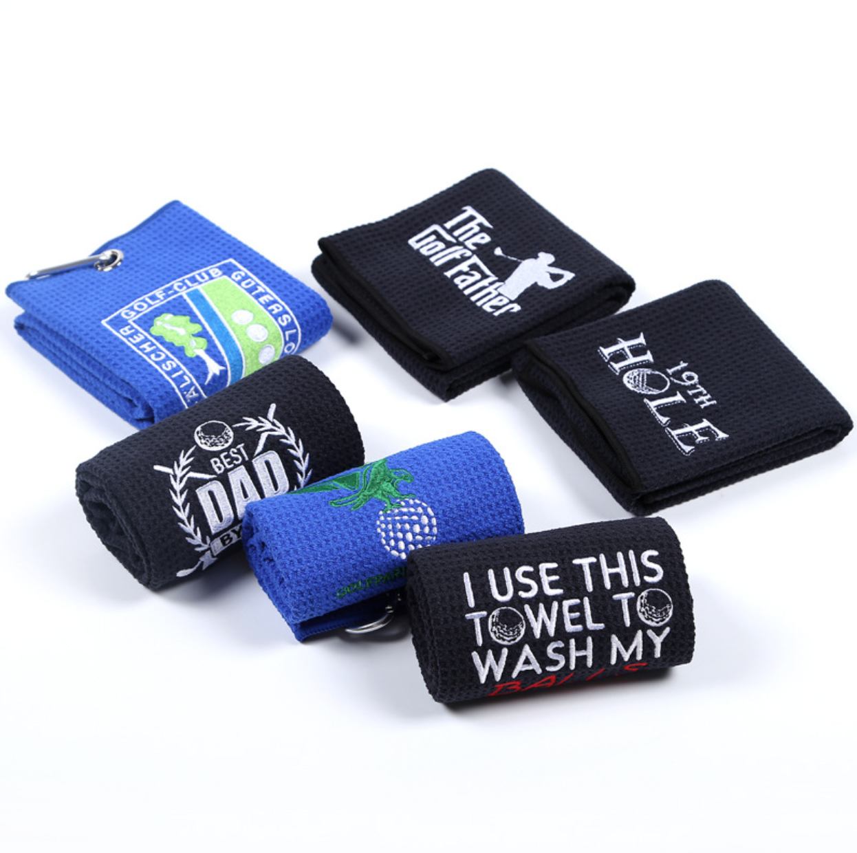 Golf Towel With Carabiner 2