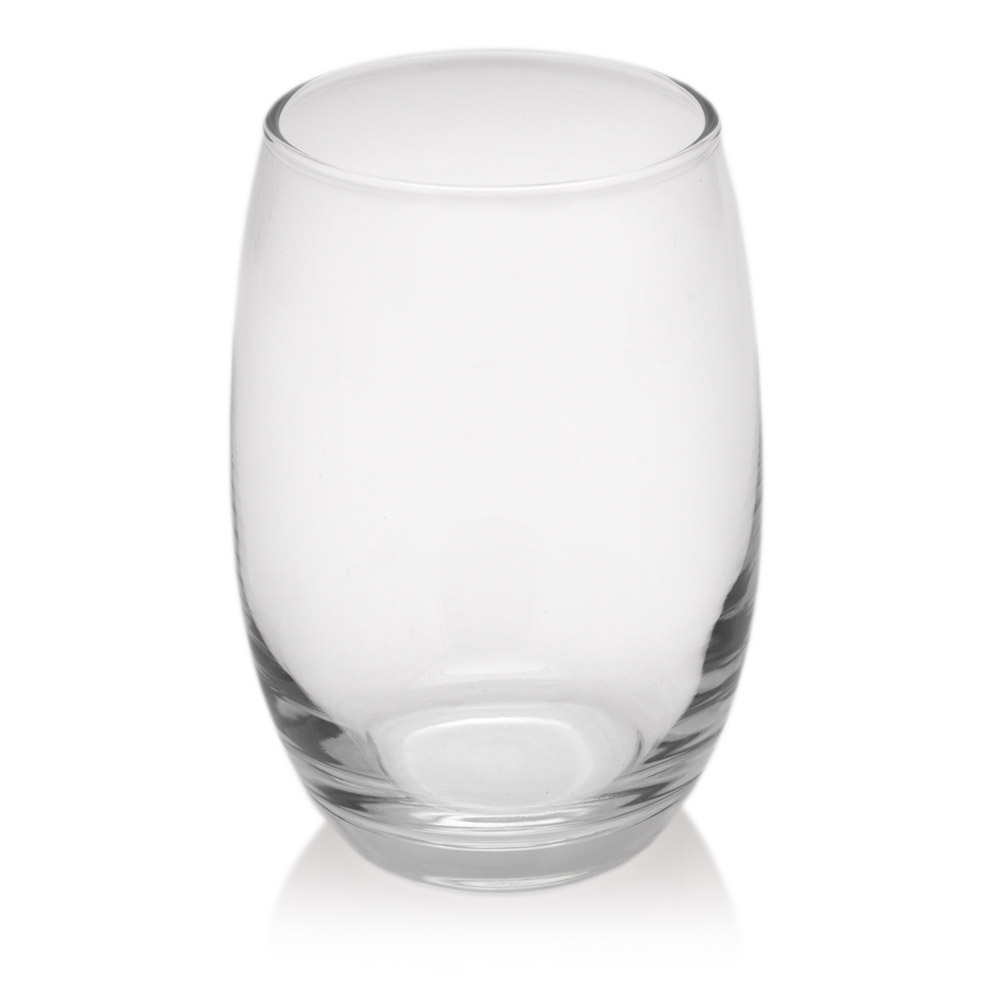 15 oz. Mikonos Clear Stemless Wine Glasses