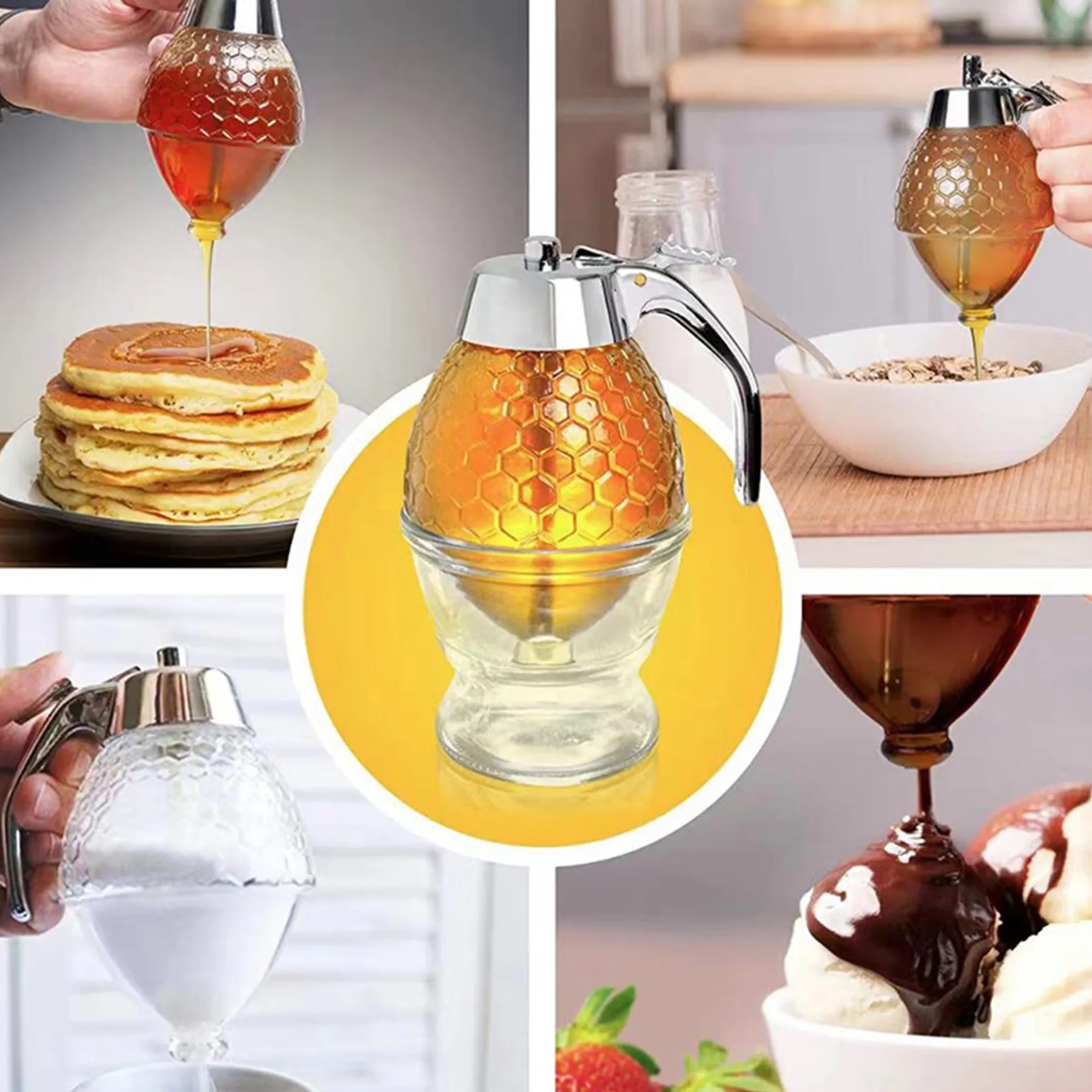 Plastic Syrup Juice Dispenser 6