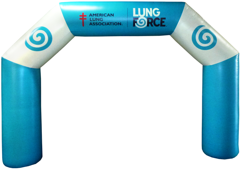 10' Cold Air Arch Hexagonal Digital Logo 1