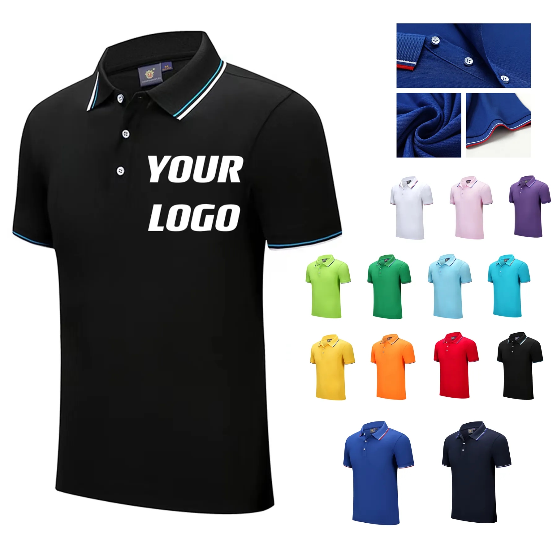 Customizable Cotton Polo Shirts 3