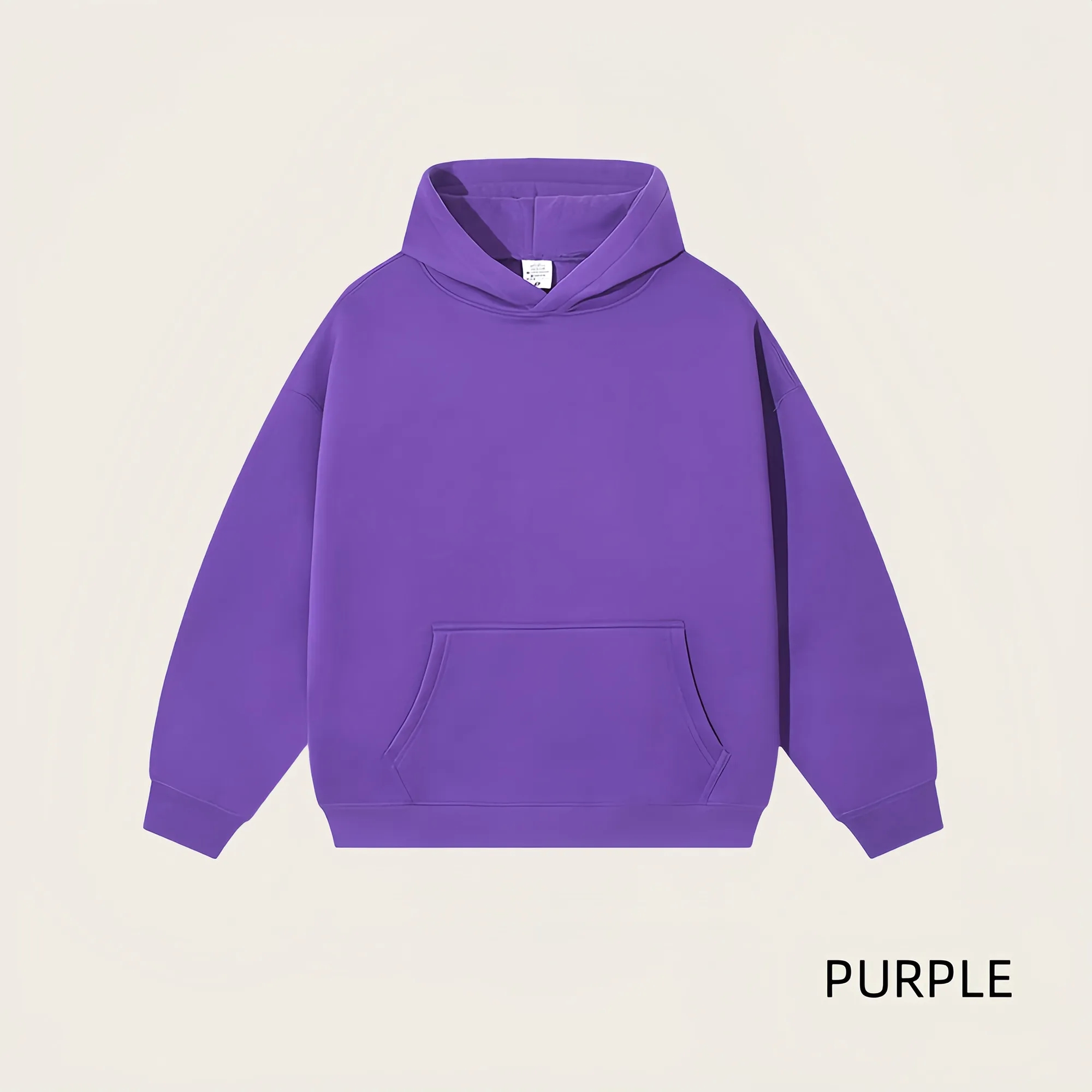 Unisex Cotton Fleece Hoodie, Minimalist Casual Comfort Wear 15