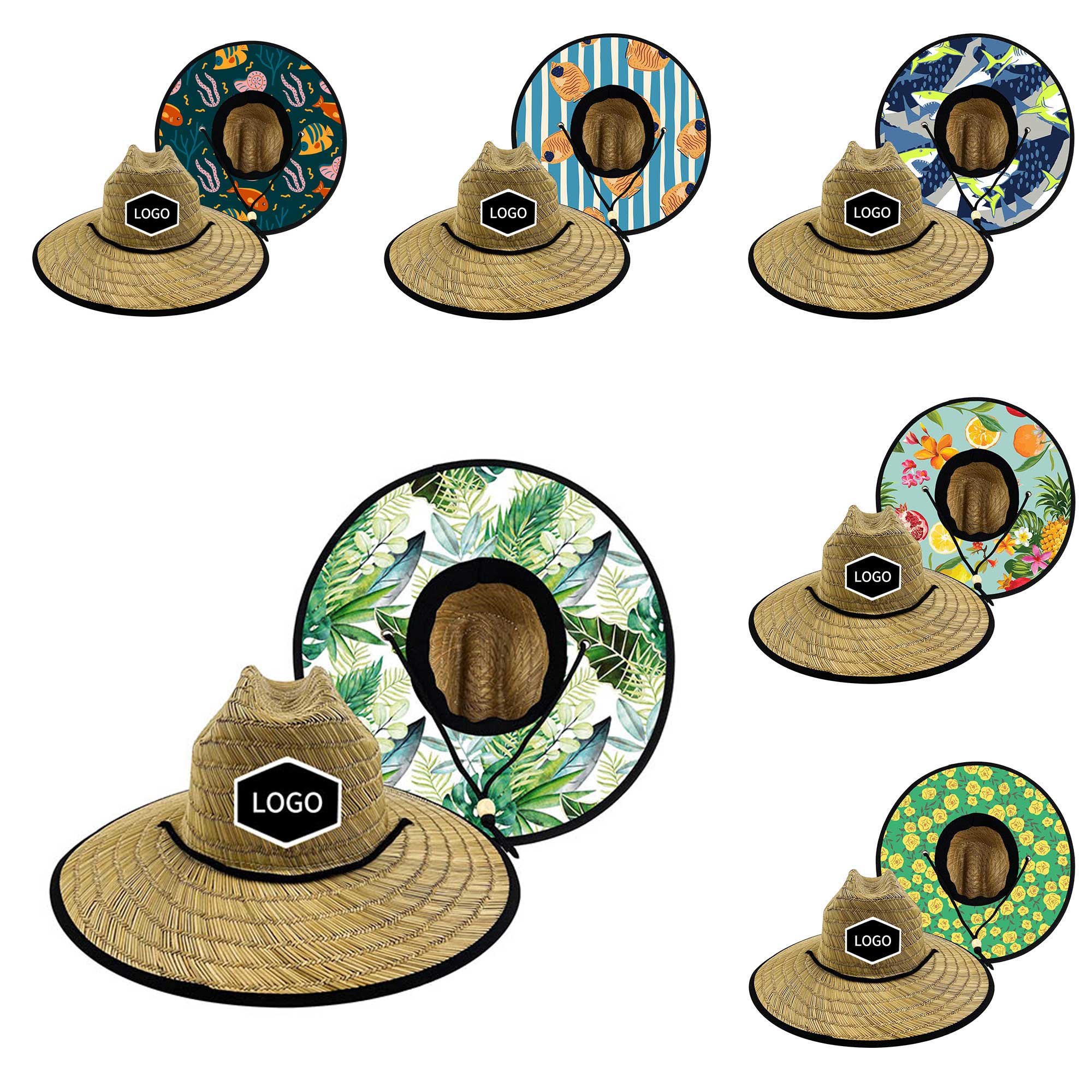 Customized Sun Protection Straw Hat 2