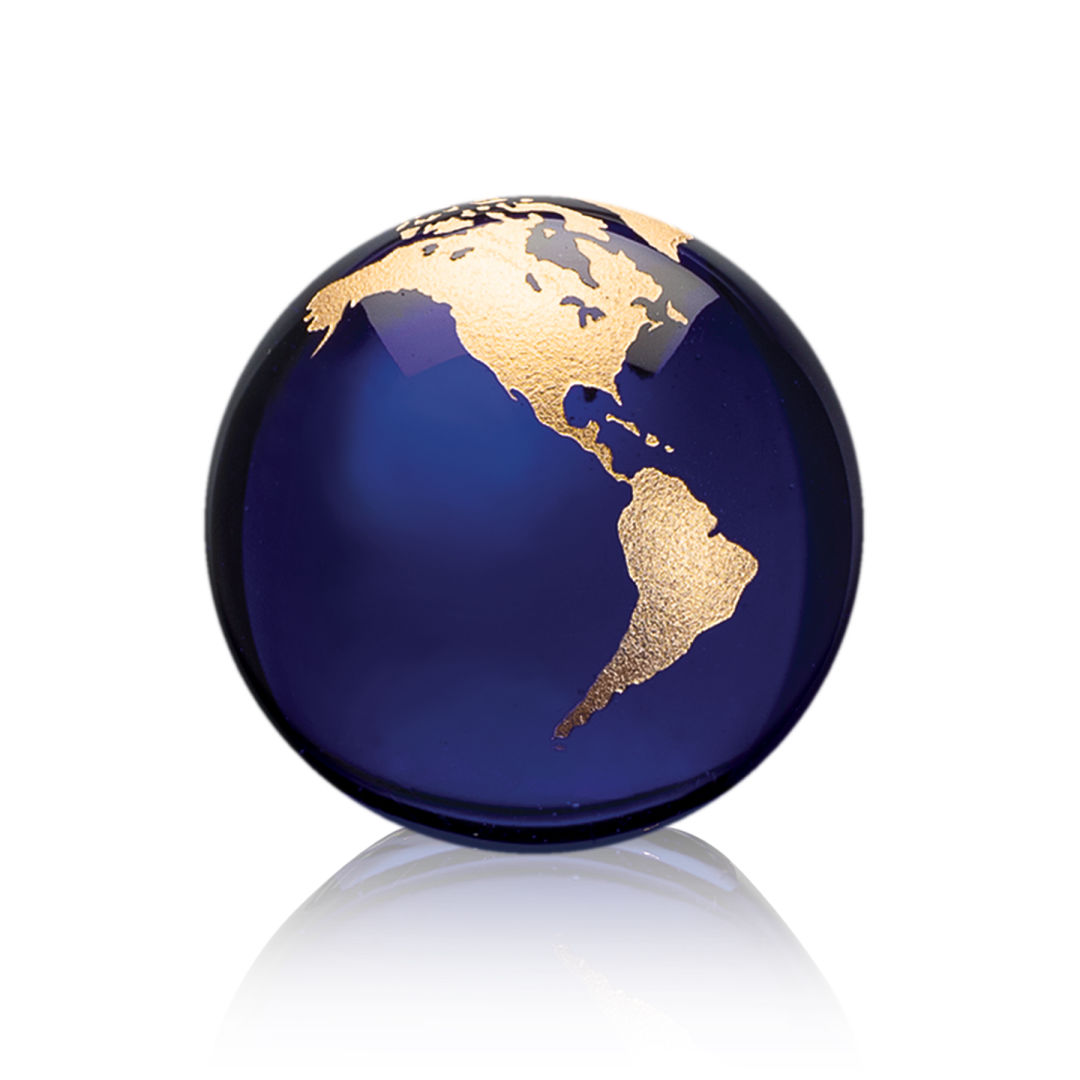 Globe Paperweight - Blue 11