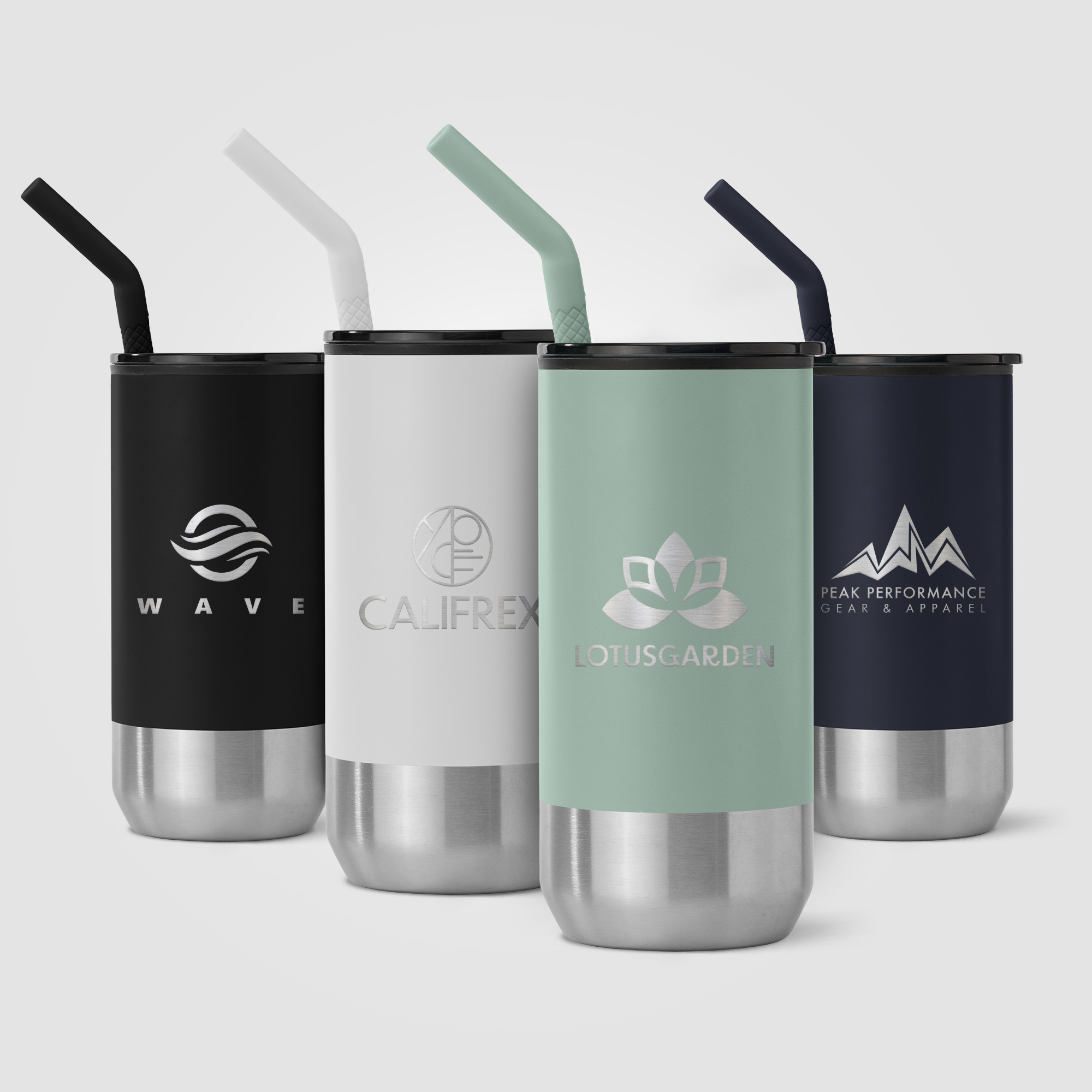 Atlantis - 16 oz. Double Wall Tumbler - Stainless with Recycled RPP Inner 18
