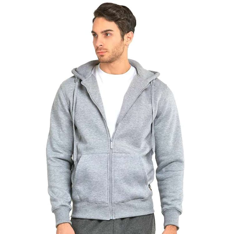 Men's Heavy Weight Zipper Hoodies Gray 3X, custom hoodie or sweatshirt with logo imprint 2