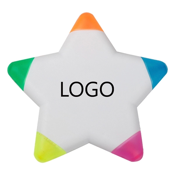 5 color star shaped Highlighter 1