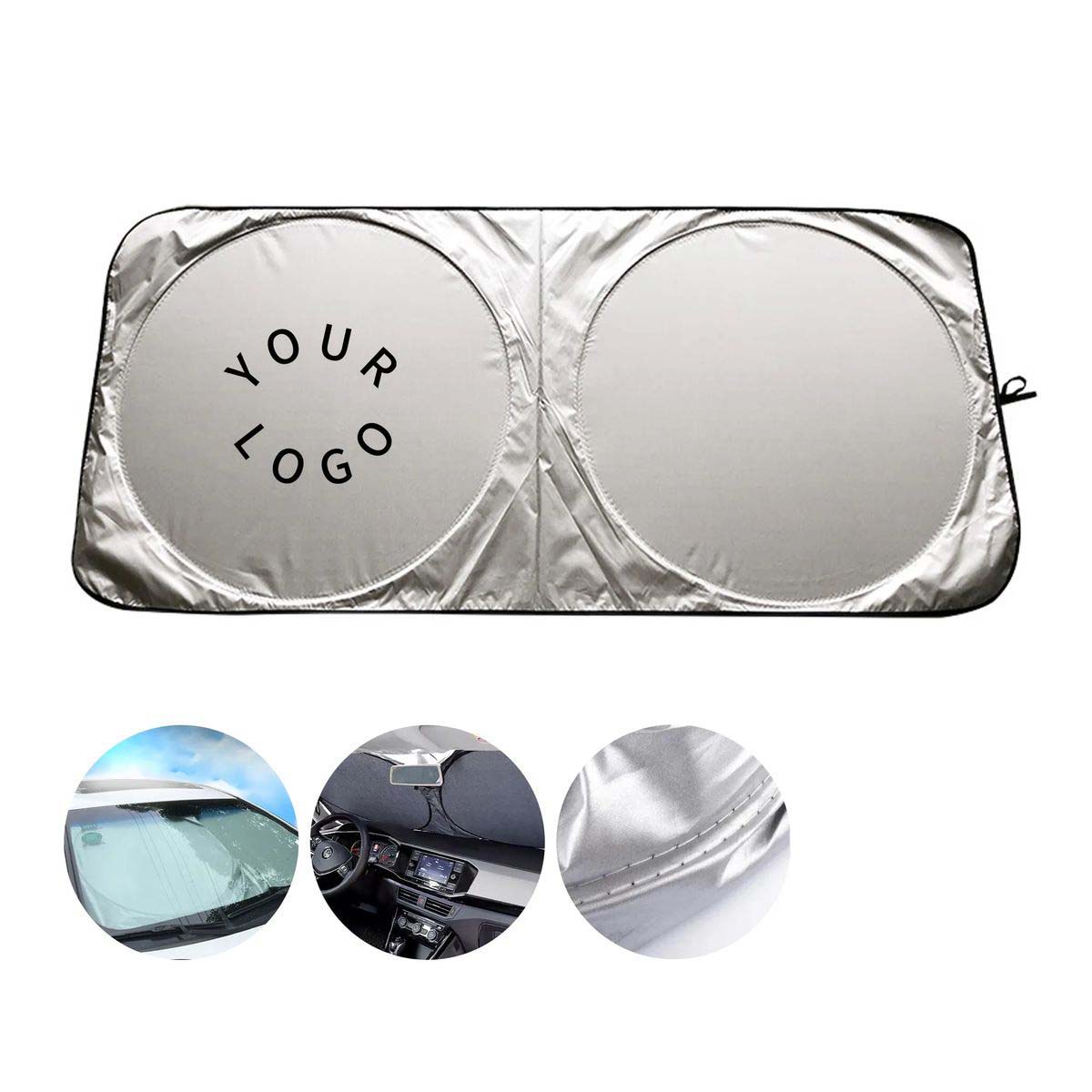 Reflective Car Sunshade 59x27 Inches Durable 4