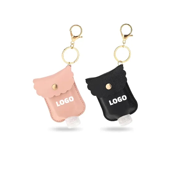 Plastic Bottle with Leather Keychain Holder 6