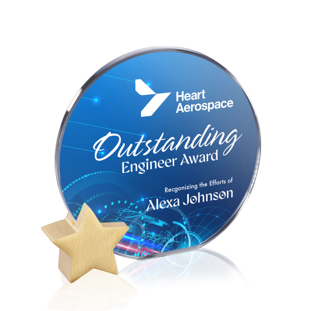 Verdunn VividPrint™ Award - Starfire/Gold Star 11