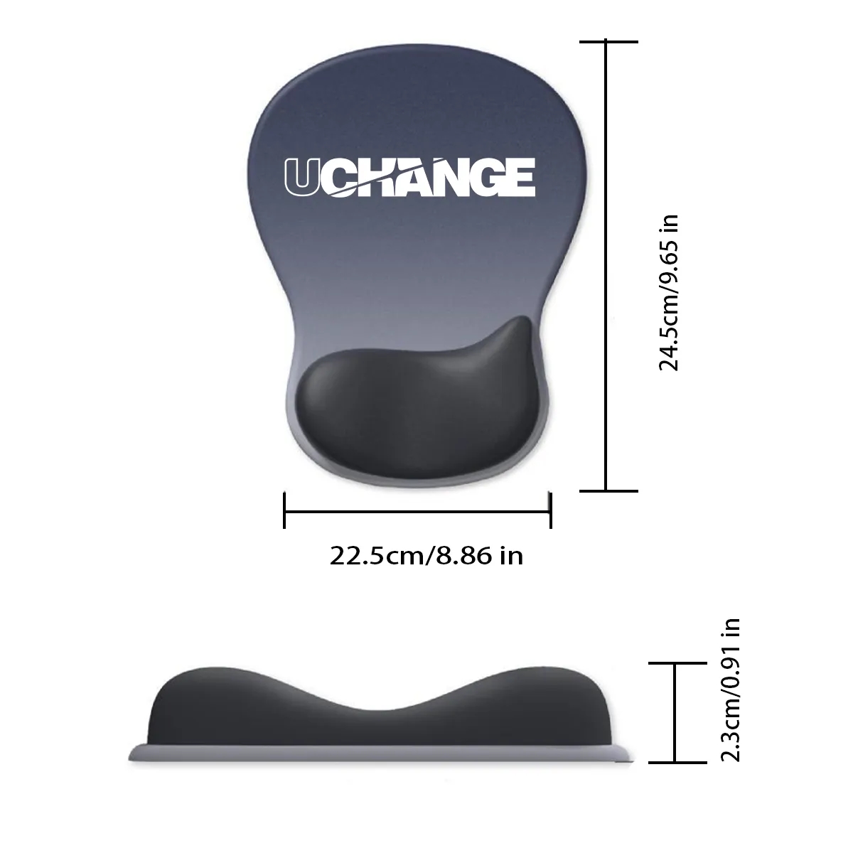 Ergonomic Silicone Wrist Support Non Slip Mouse Pad 3