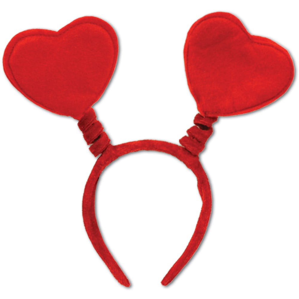 Heart Boppers Headbands - Red 1