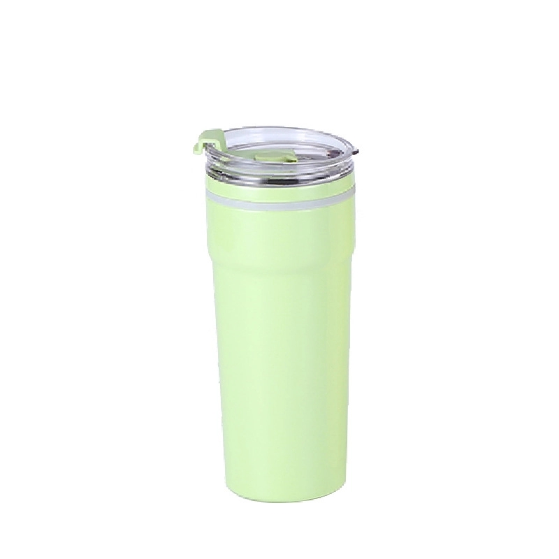 Custom 18 oz Stainless Steel Travel Coffee Mug With Straw 2