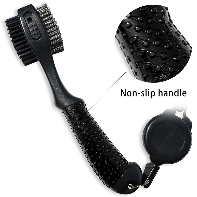 Upgraded Retractable Golf Club Cleaning Brush w/Carabiner Clip 17