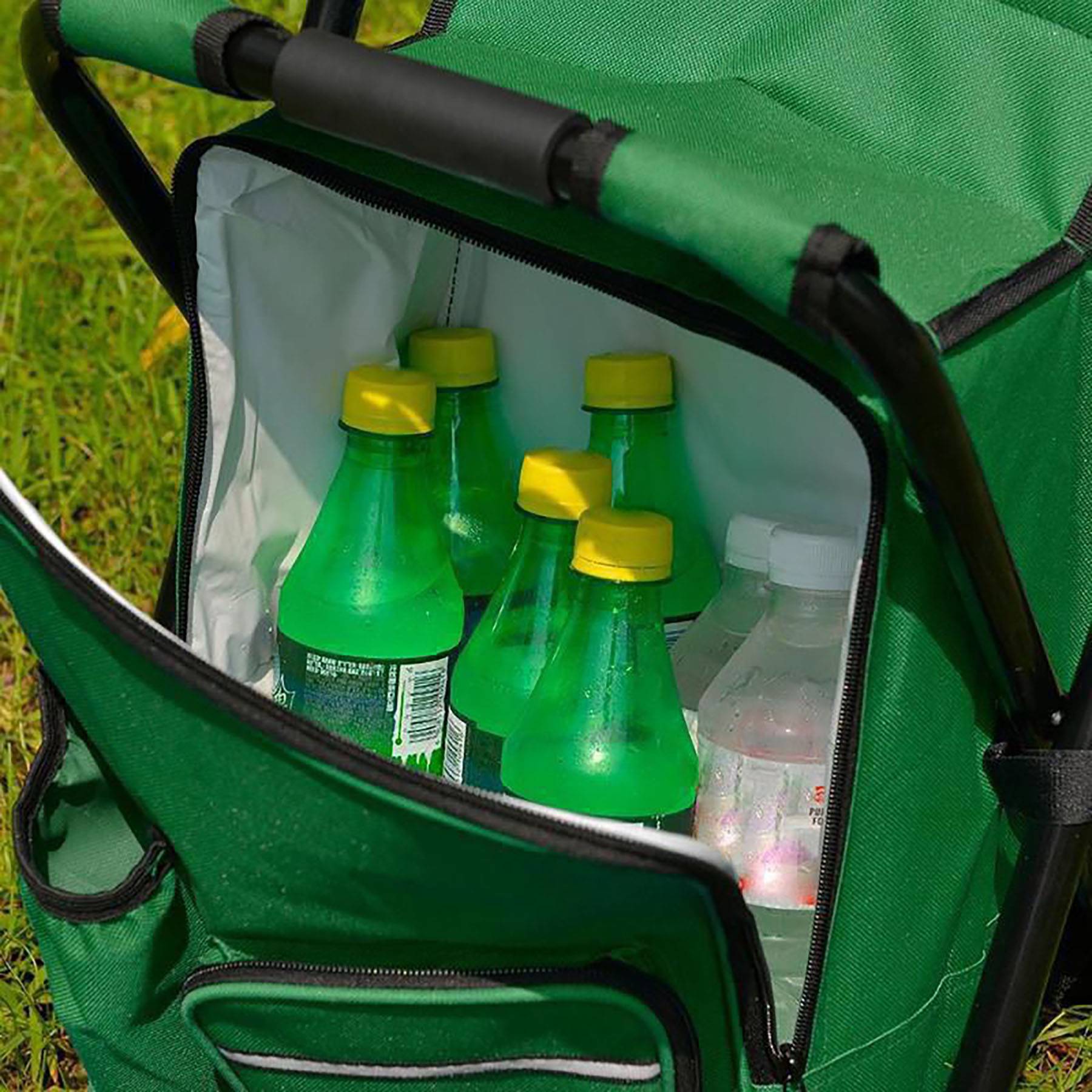 Folding Stools with Portable Backpack Chair Picnic Bag 3