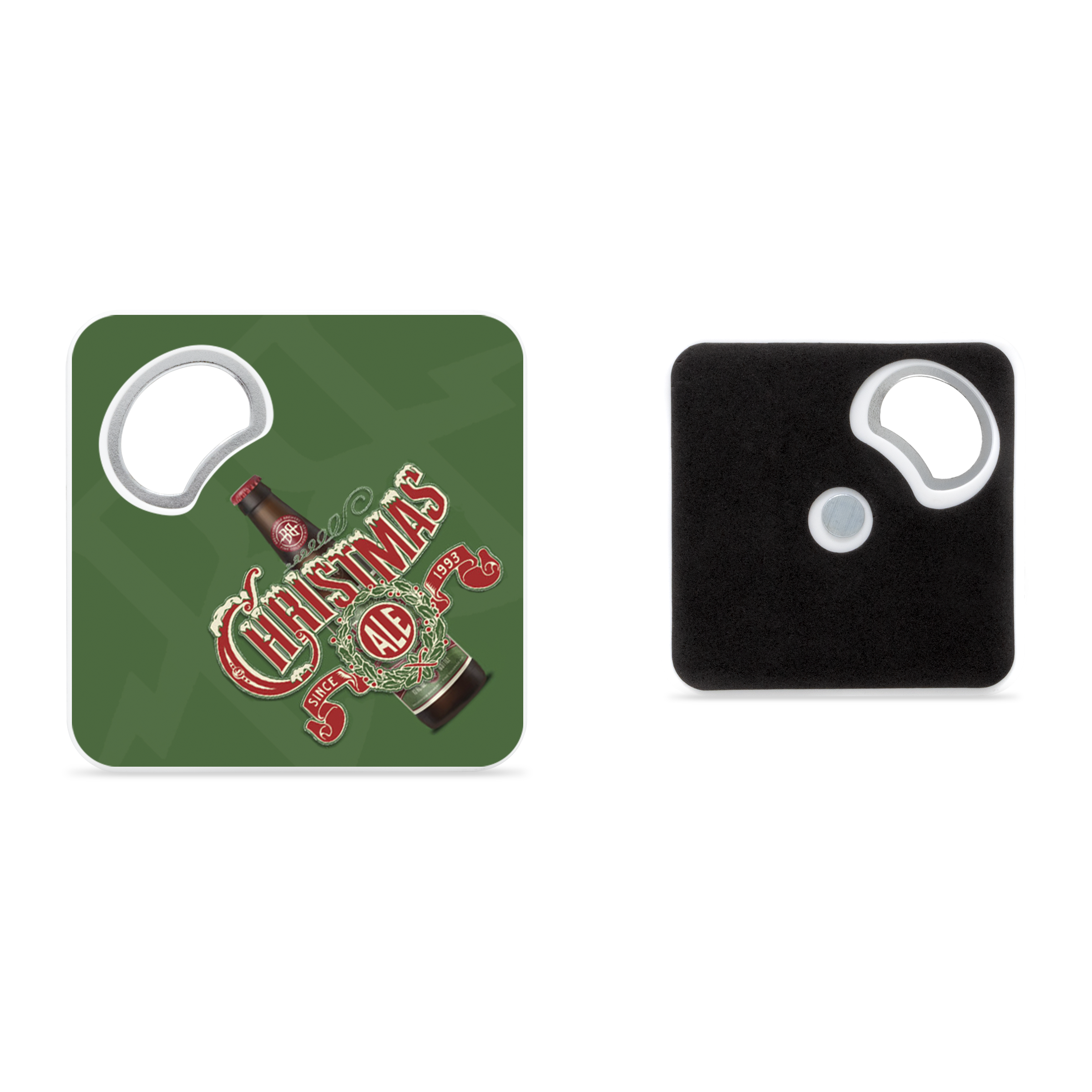 Magnetic Coaster With Bottle Opener