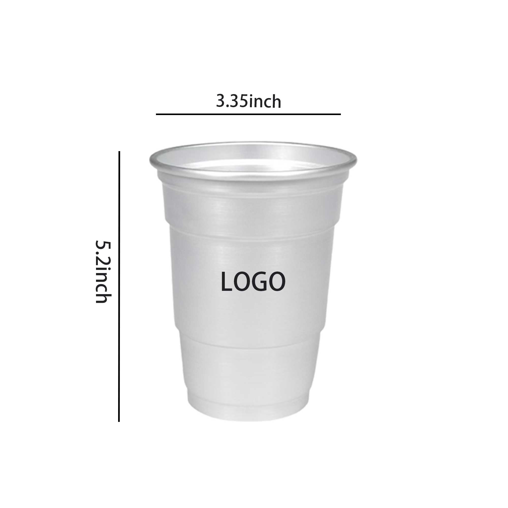 17 oz Aluminum Iced Coffee Cup 2