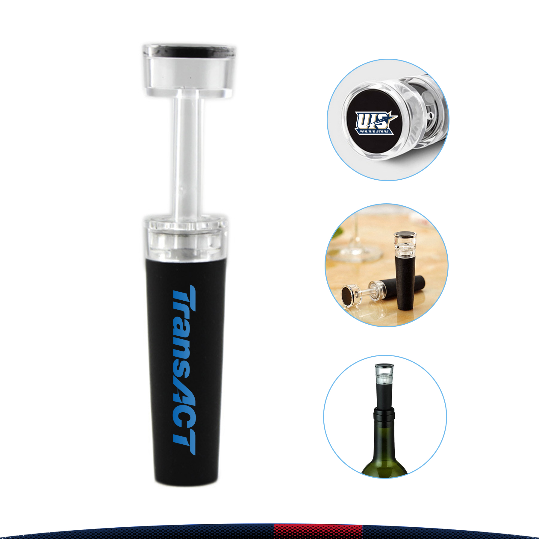 Transparent Vacuum Wine Stopper 1