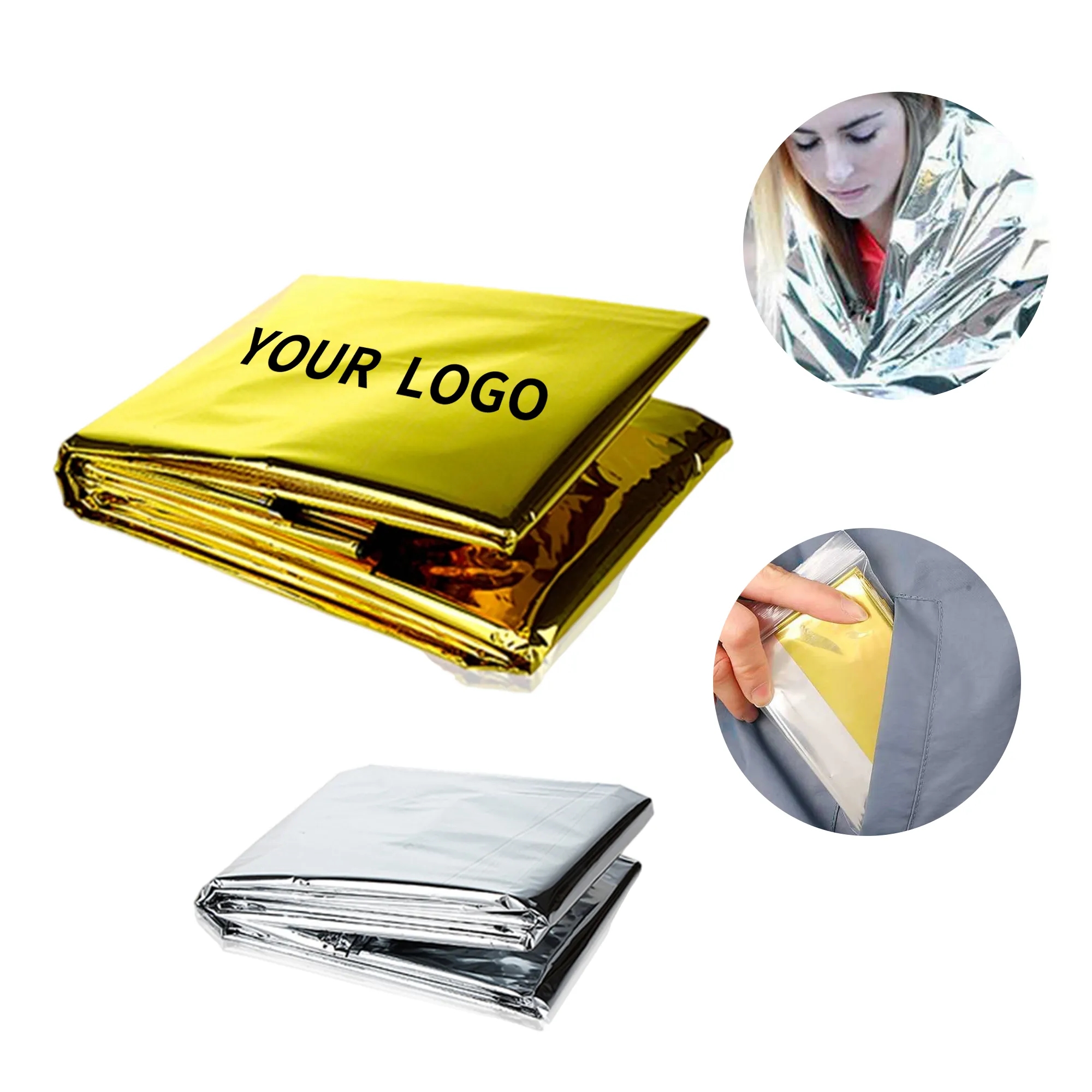 MOQ 50 PET Emergency Blanket 2