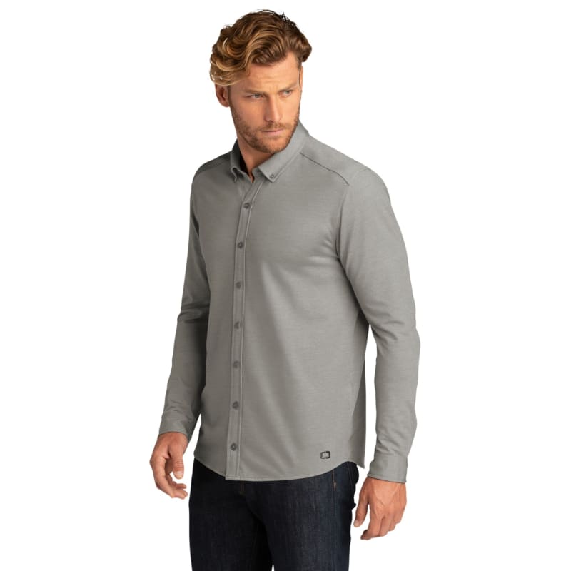 OGIO Code Stretch Long Sleeve Button-Up. 6