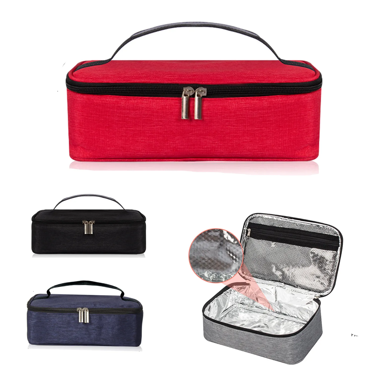 Small Capacity Portable Oxford Cloth Insulated Lunch Box 5