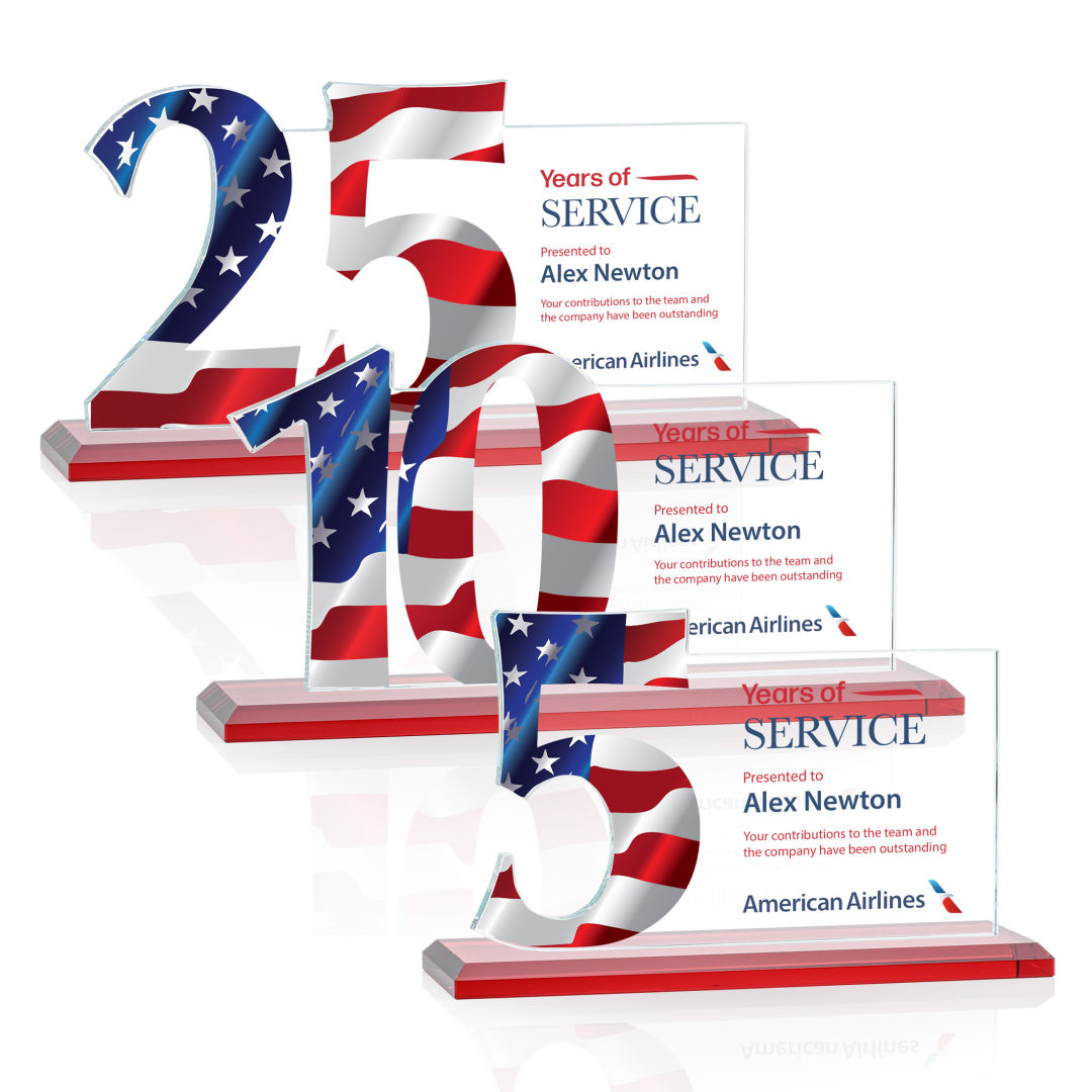 Hazelton VividPrint™ Award - Red 11
