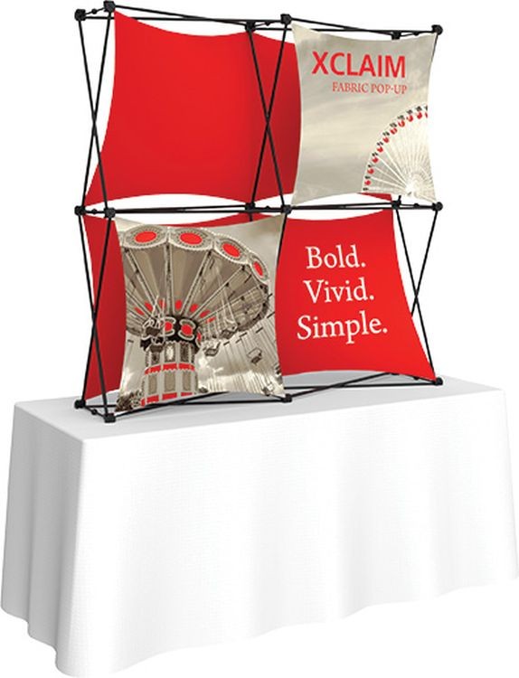Xclaim 5ft Tabletop Fabric Popup Display Kit 01