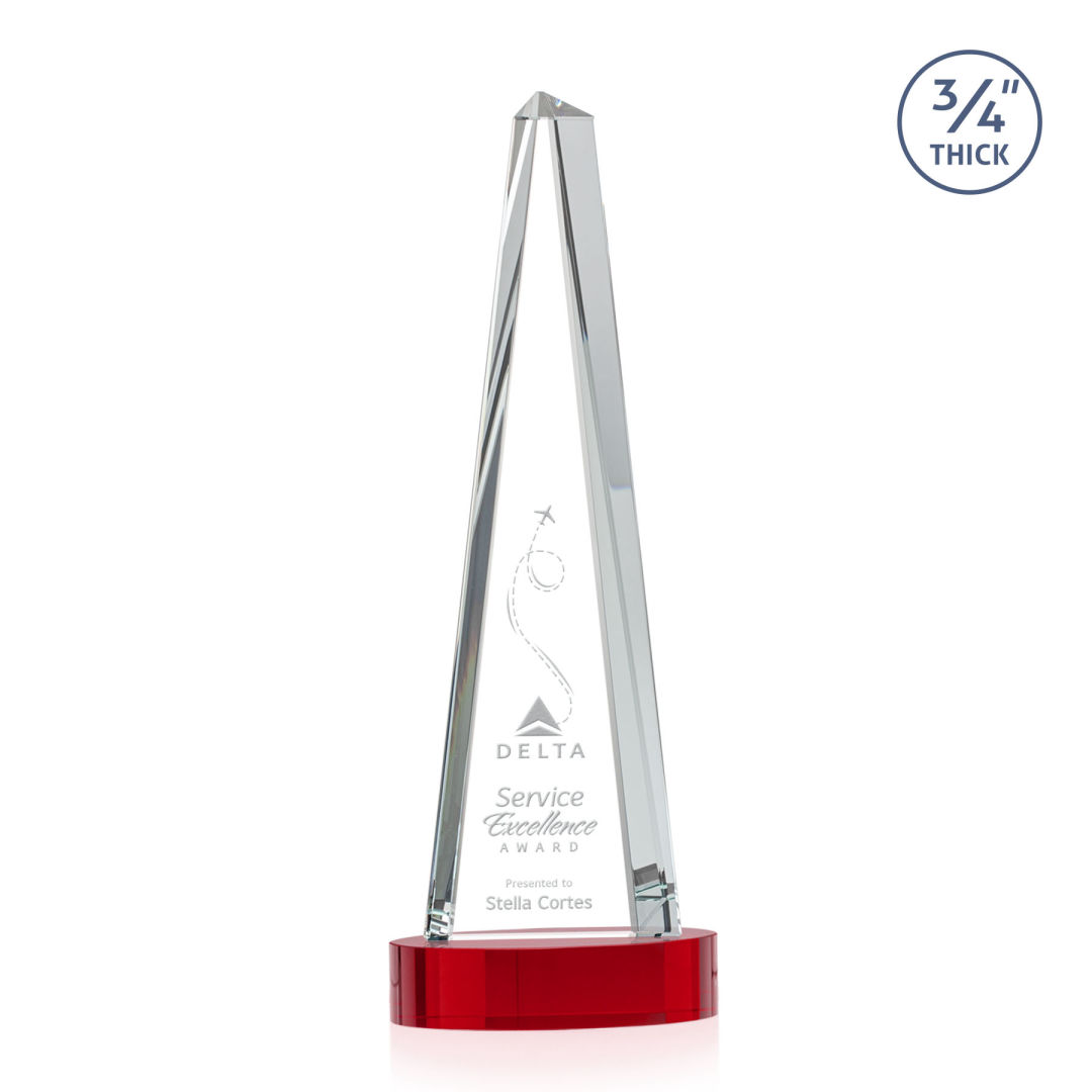 Majestic Tower Award on Alberton Base - Red 7