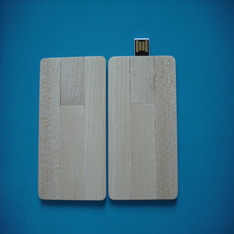 4 GB Wooden Credit Card USB Flash Drive 3