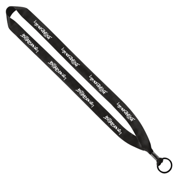 3/4" Polyester Lanyard with Metal Crimp & Split-Ring 10