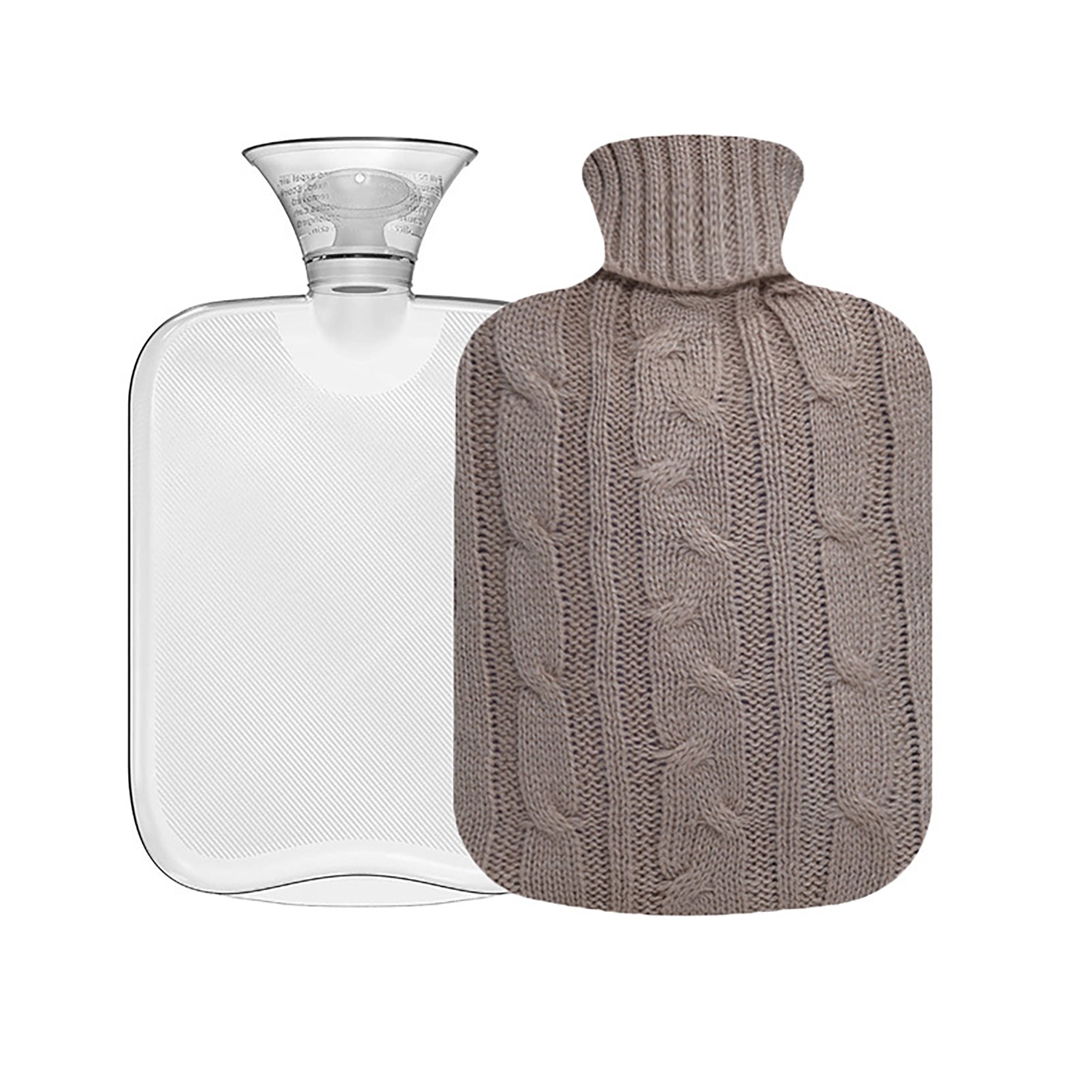 Hot Water Bottle with Knitted Cover 7