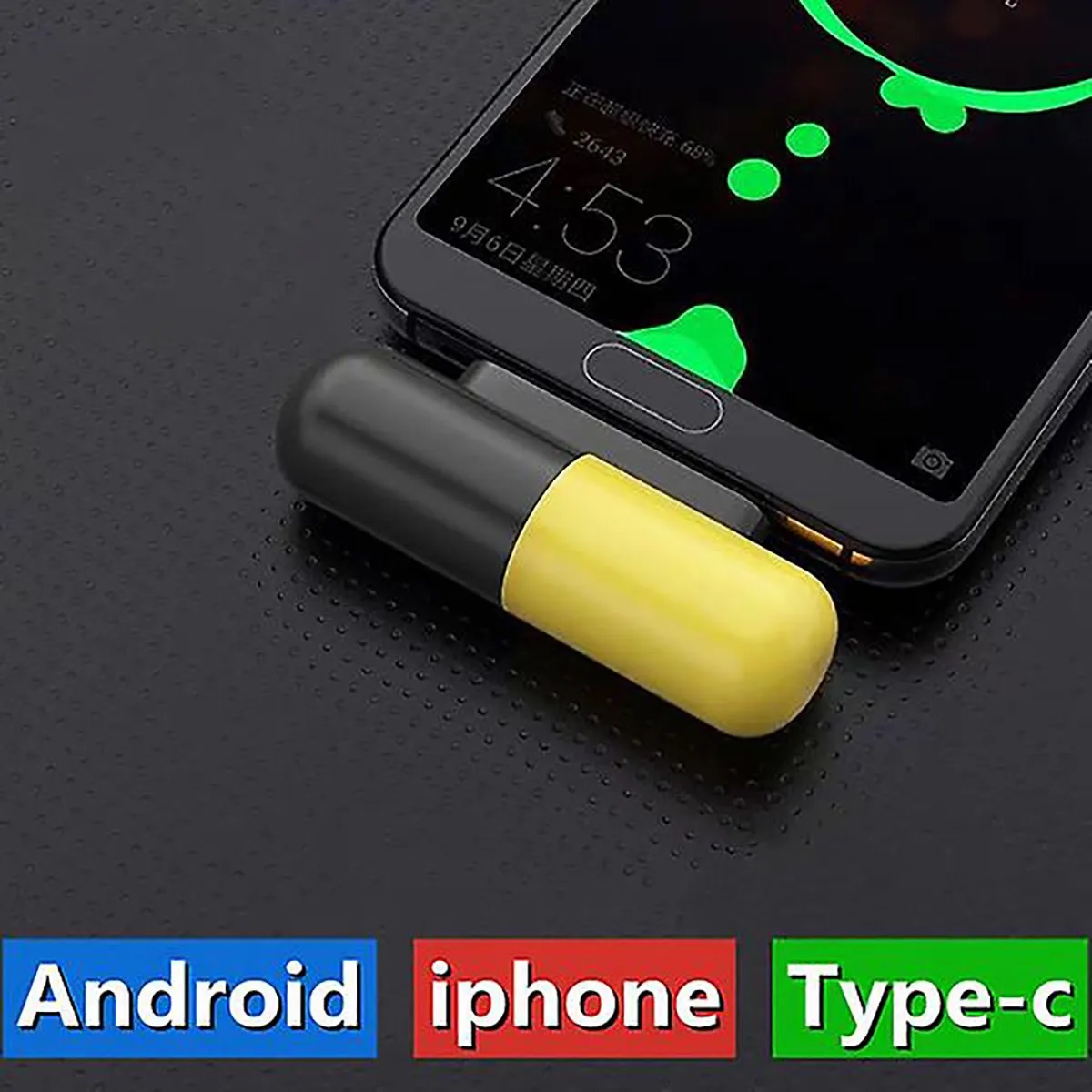 1200mAh Capsule Power Bank For Phone 5