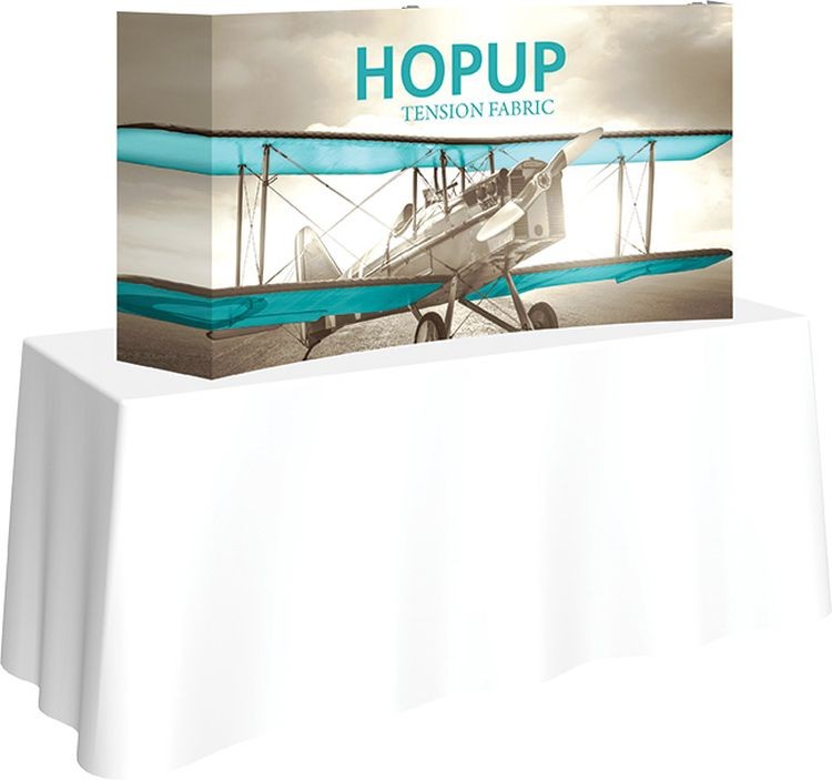 Hopup 5.5ft Curved Tabletop Display & Full Fitted Graphics