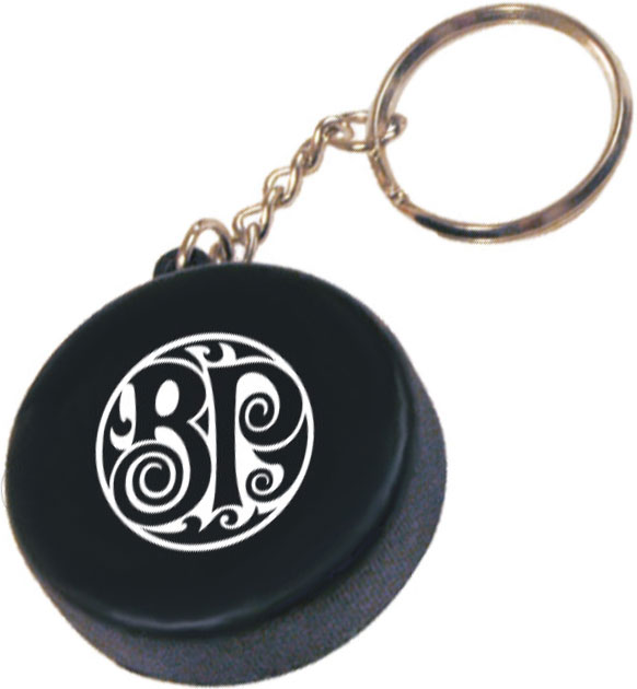 Hockey Puck Stress Reliever Keychain 1