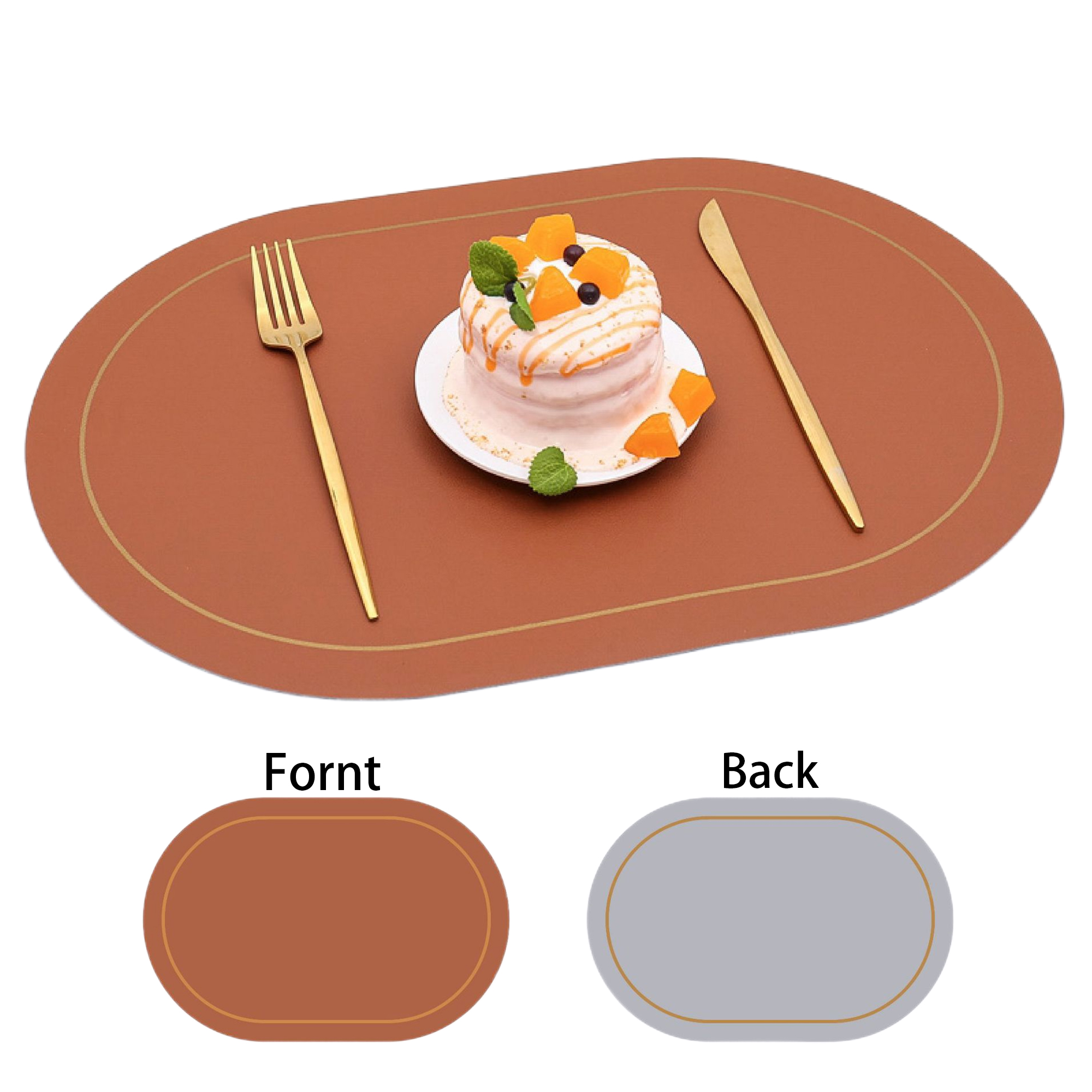 Oval Dual-Color Placemats 11