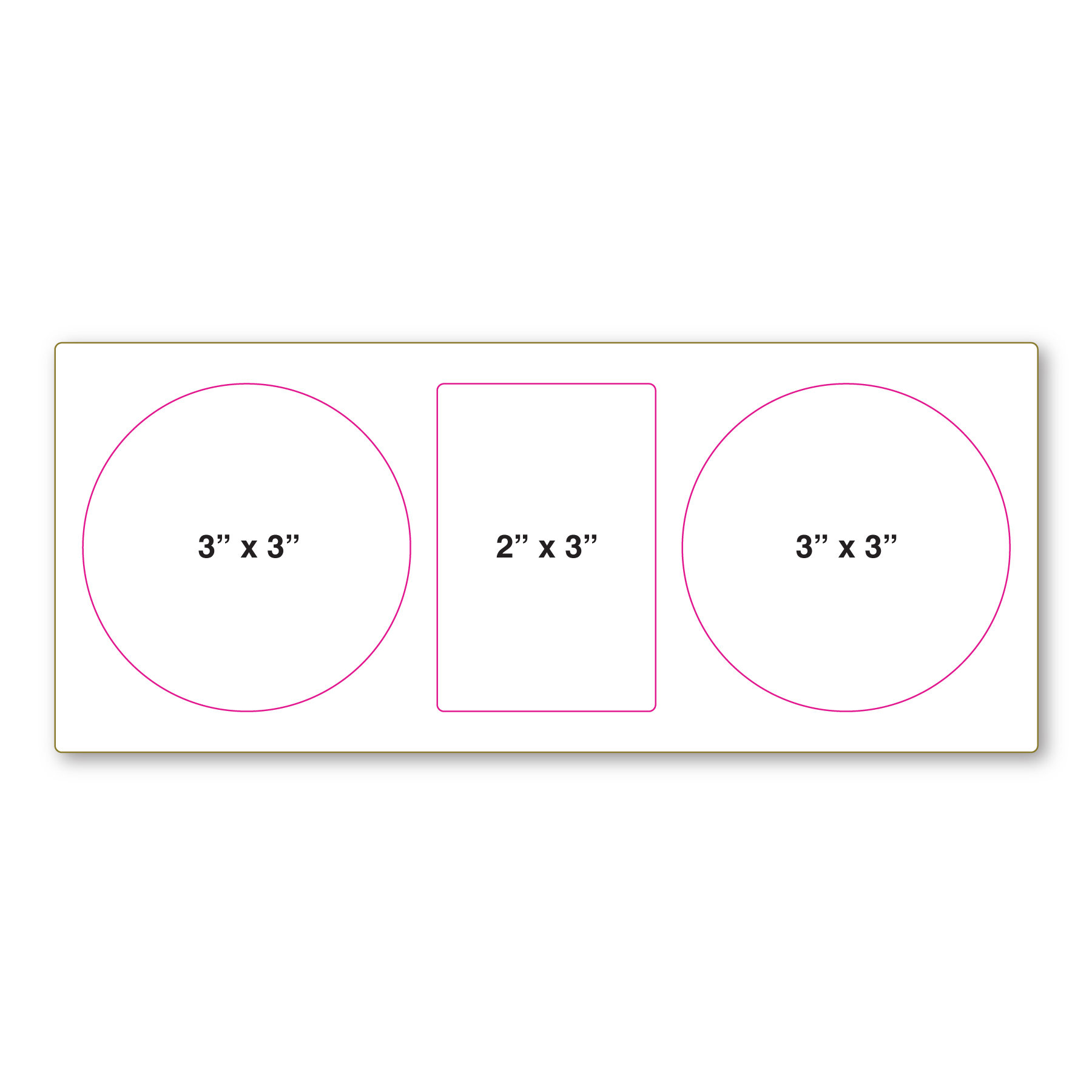 Adhesive Decal Sticker Sheet 3.75" x 9" - 3.4 Mil 4