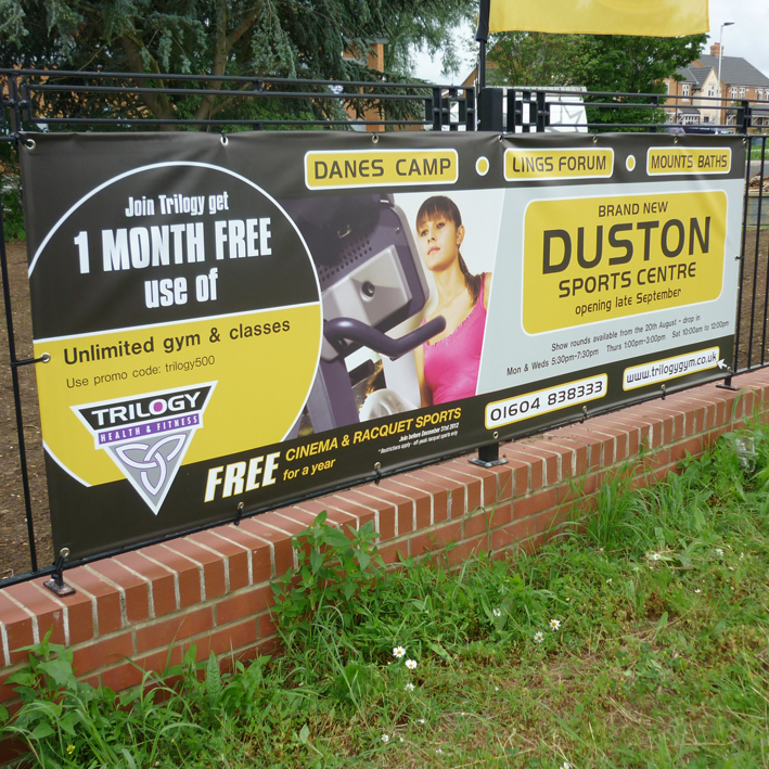 Customized Outdoor Banner Sign - 40" X 12" 6