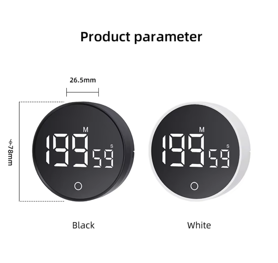 Adjustable Volume Countdown Countup Digital Kitchen Timer 3