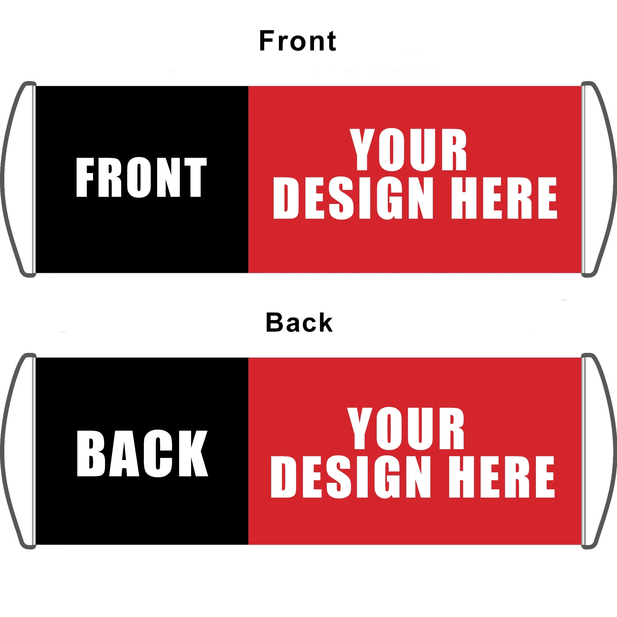 Advertising Hand Pulled Flag MOQ 50PCS 3