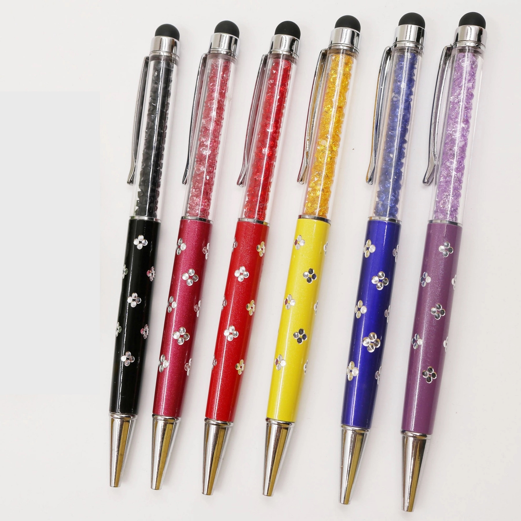 2 in 1 Crystal Stylus with Engraving Flower 3