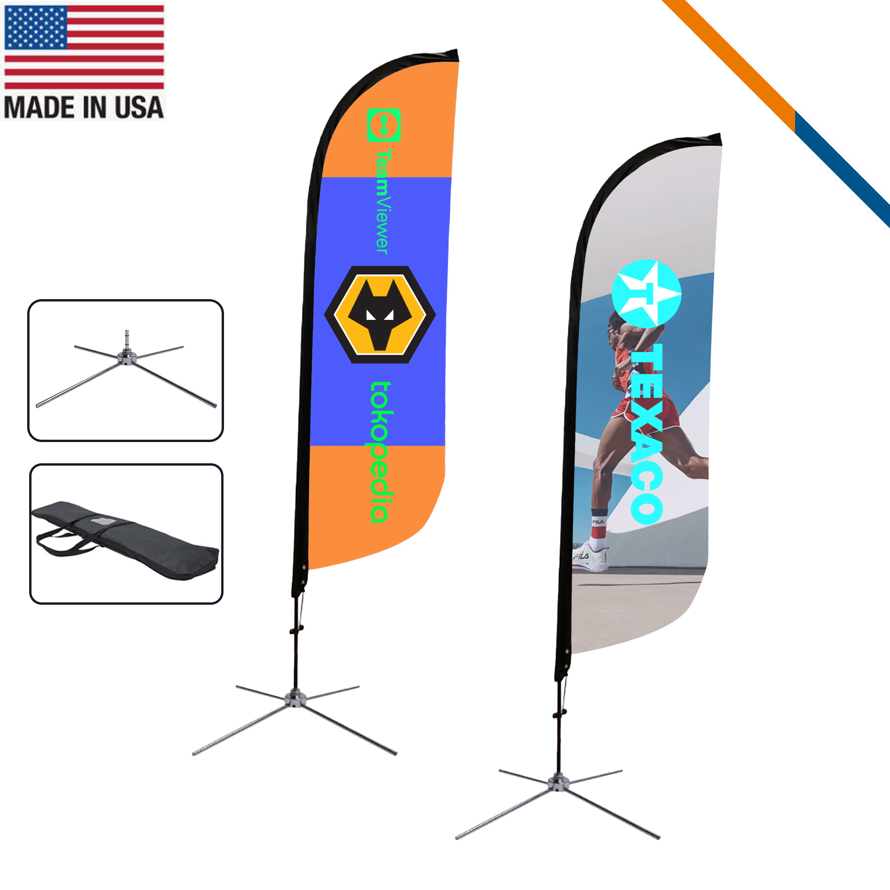 10' Sevi Single-Sided Feather Flag 4