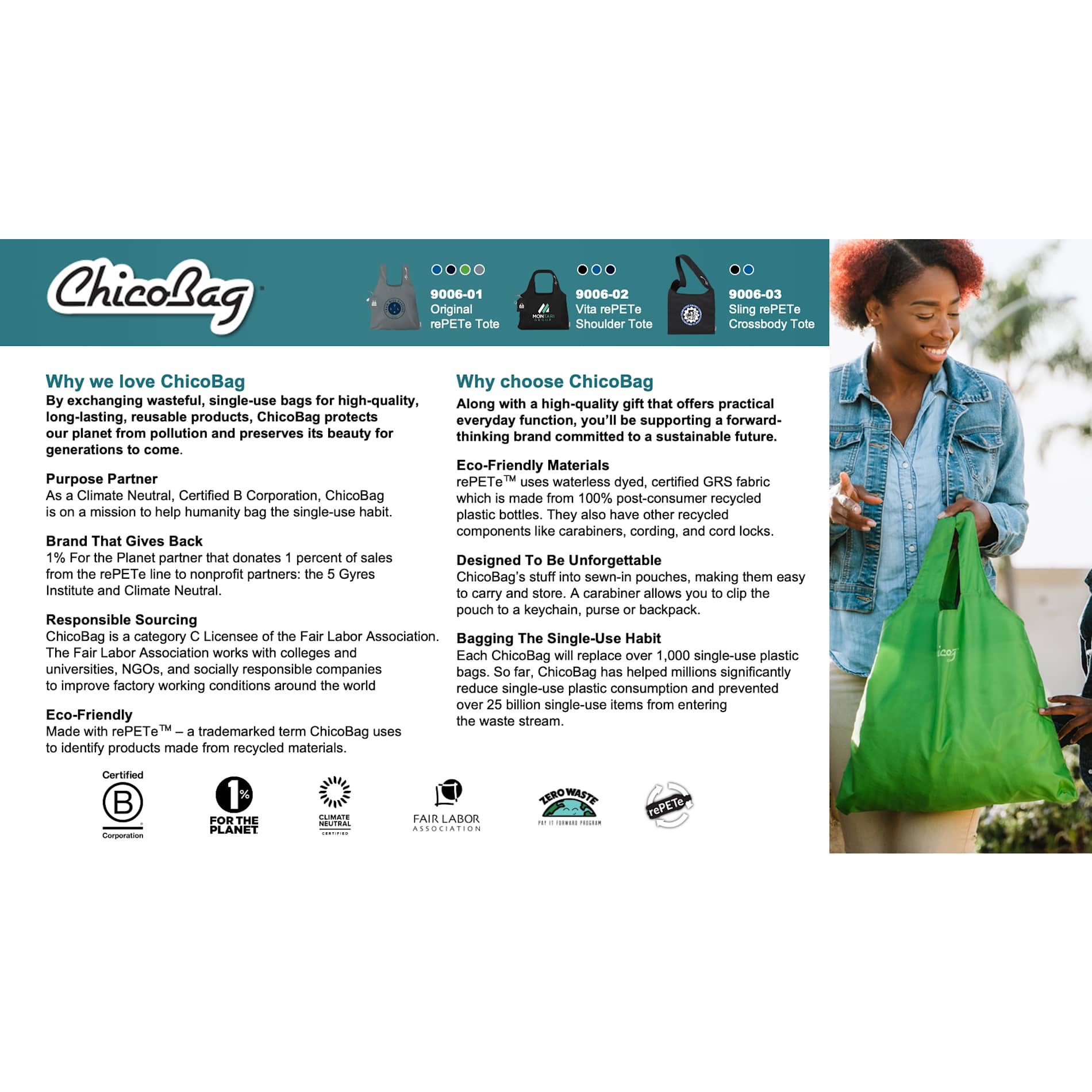 ChicoBag Original rePETe Tote 129