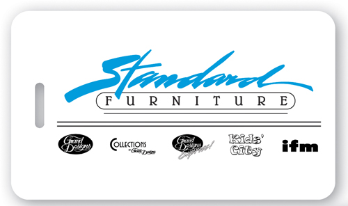 Screen Printed Poly Write-On Tag (2.625"x4.5") Rectangle