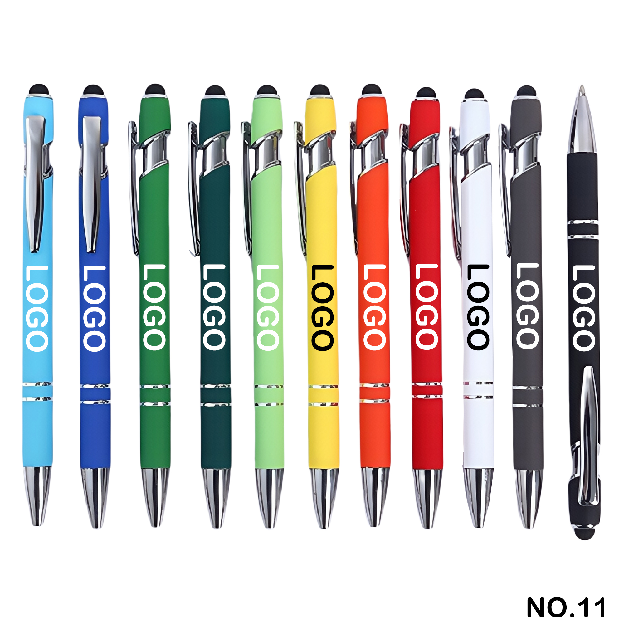Colorful Push-button Business Office Metal Ballpoint Pen 1
