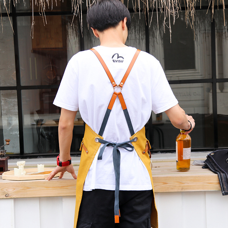 Chef Customized Aprons for Men Women / Large Pockets 4