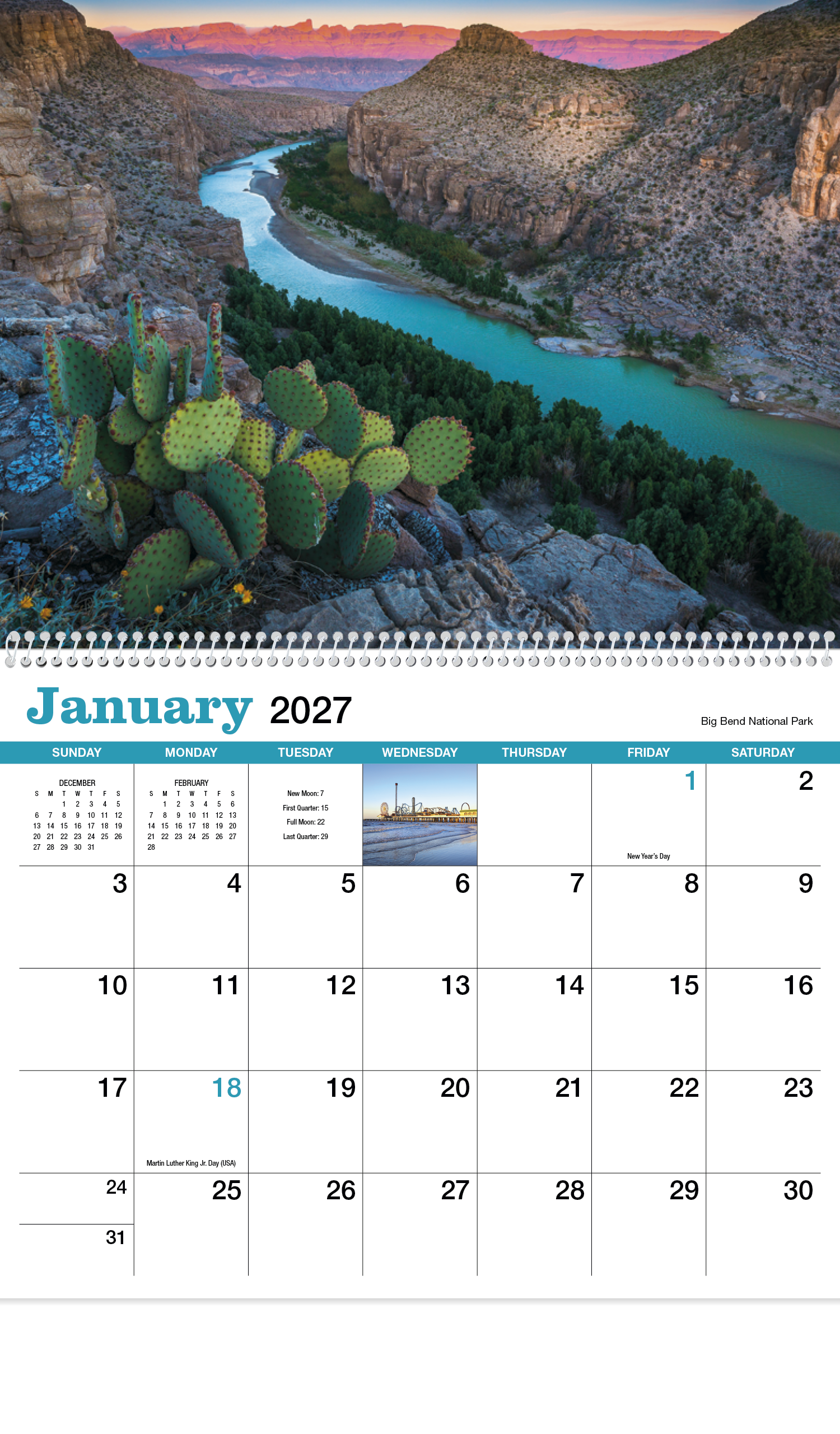 HotLine® Products Texas Appointment Calendar - Spiral 67
