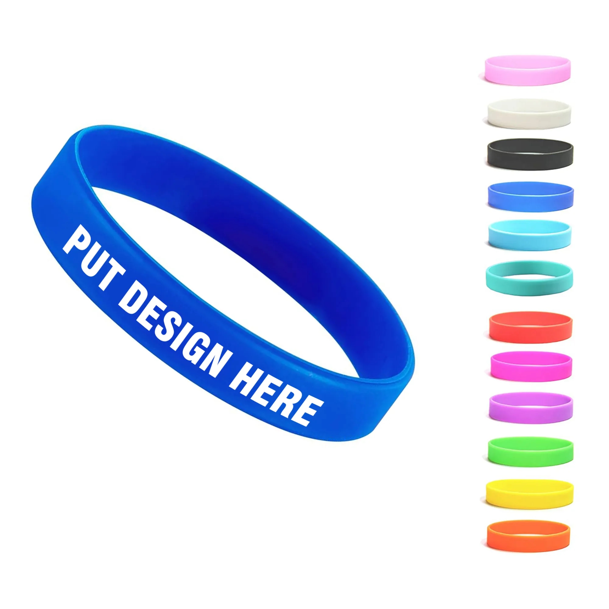 Silicone Wristband MOQ 100 pcs 1