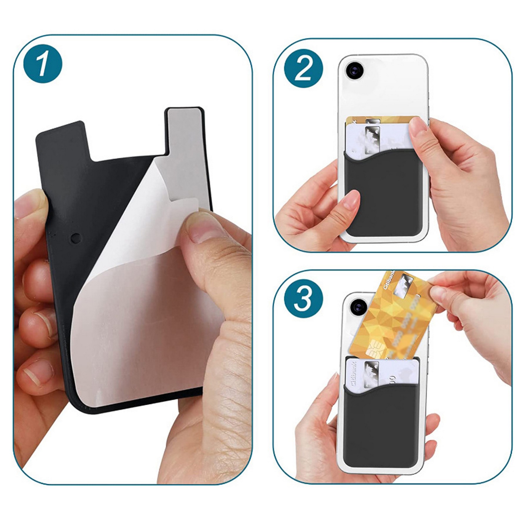 Silicone Credit Card Keeper/Phone Wallet 3